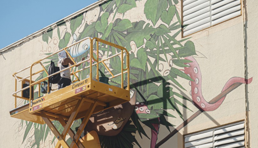 Milmurs production, Street-art, Martinique, Montréal, Bamitel