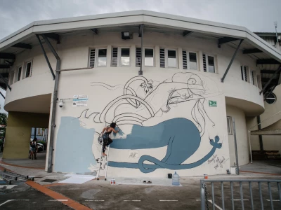 Milmurs production, Street-art, Martinique, Montréal, Amy Lee - festival fort de france 2019