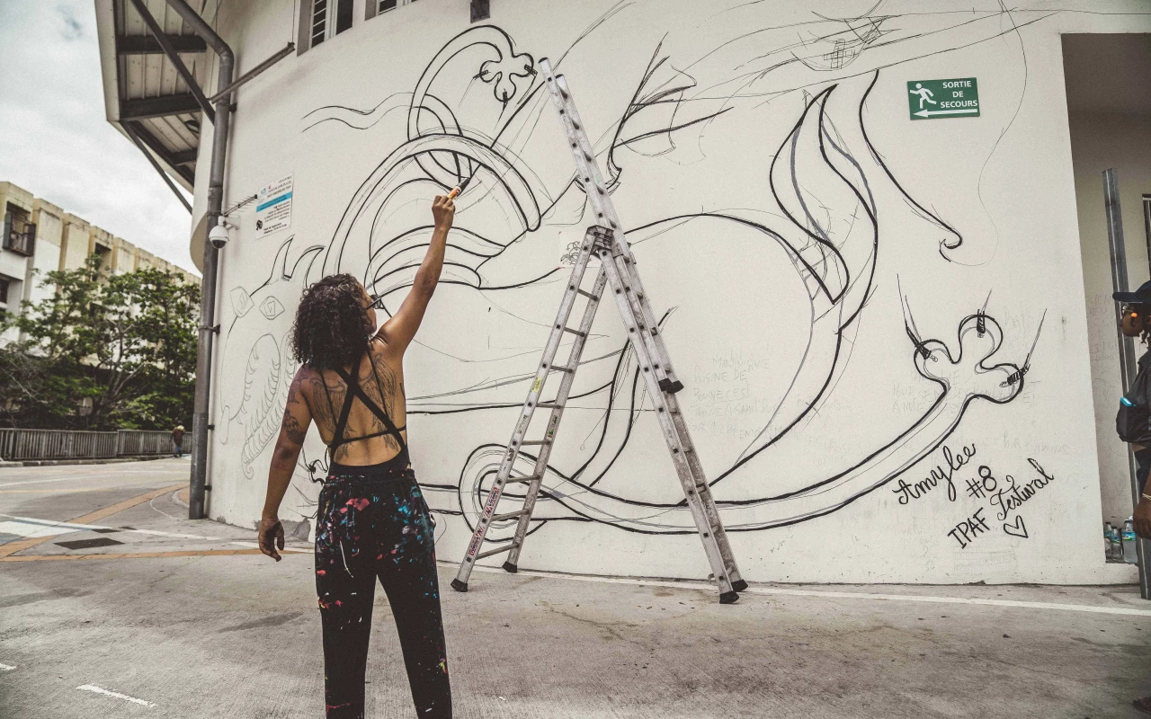 Milmurs production, Street-art, Martinique, Montréal, Amy Lee - festival fort de france 2019