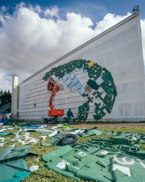 Conviés par Nadau Architecture, Milmurs a eu le privilège de produire la première édition du festival international d'art mural de la ville de Bègles.