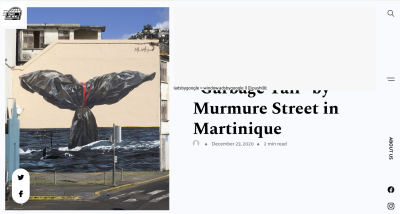 Milmurs production, Street-art, Martinique, Montréal, Festival Milmurs Martinique 2020