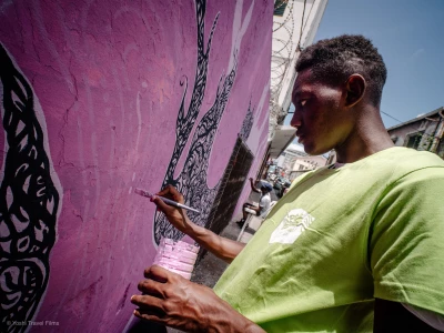 Milmurs production, Street-art, Martinique, Montréal, Ford Paul - festival fort de france 2019