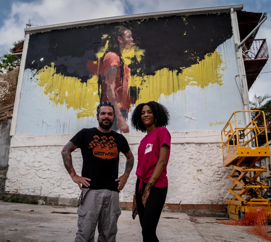 Milmurs production, Street-art, Martinique, Montréal, John Wentz - festival Fort de France 2019