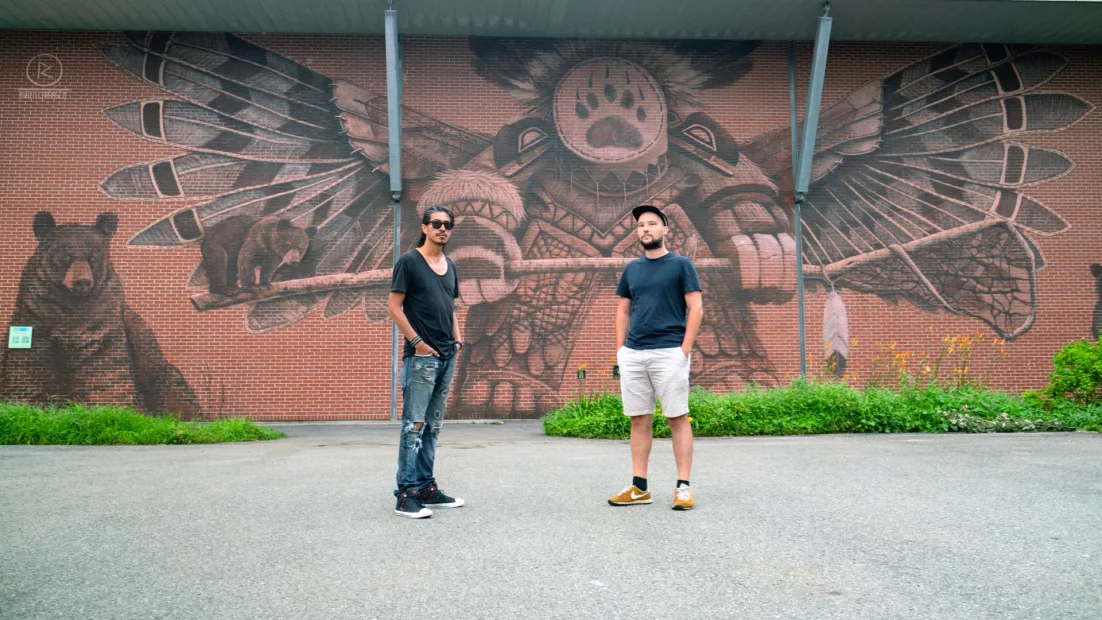 Dans le cadre du projet PAM 2020, l'artiste Ruben Carrasco a réalisé deux murales à Montréal, au cœur du quartier Sainte-Marie, pour célébrer et promouvoir le respect de l'environnement.
