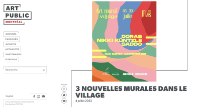 Milmurs production, Street-art, Martinique, Montréal, Nikki - festival Montréal 2022