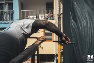 Milmurs production, Street-art, Martinique, Montréal, Veks Van Hillik - Festival Fort de France 2020